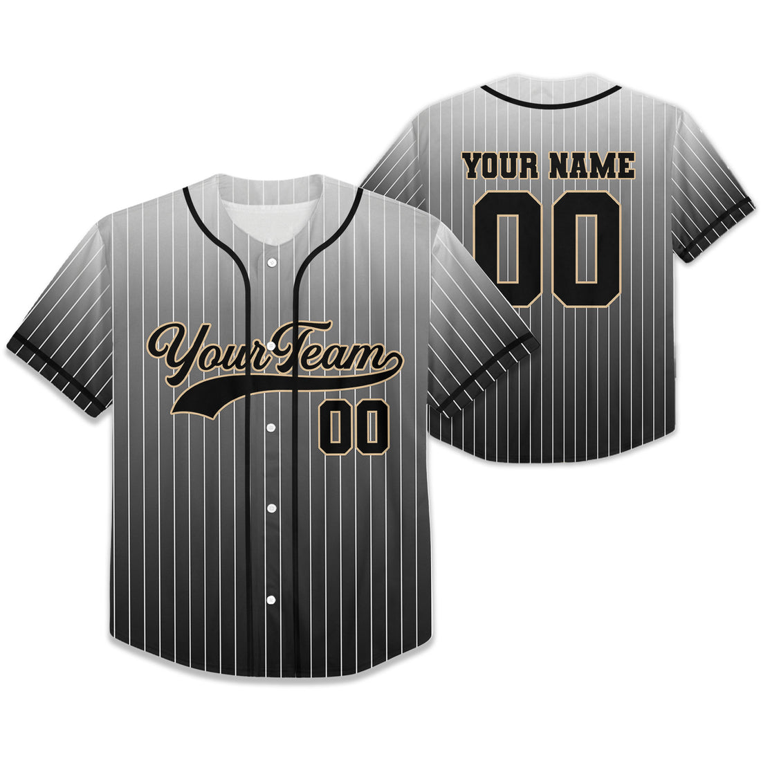 Personalize-Team-Name-And-Number-Striped-Gradient-Awesome-Black-White