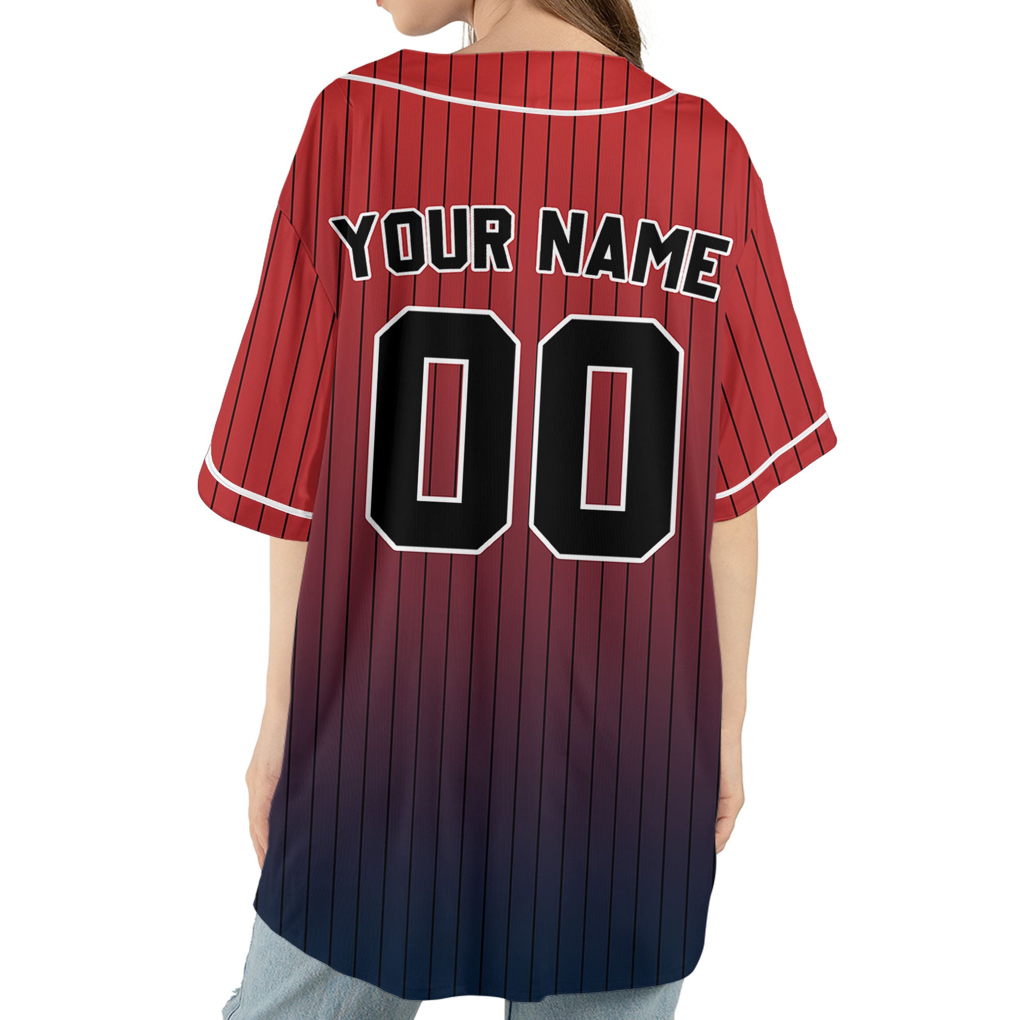 Personalize-Team-Name-And-Number-Striped-Gradient-Colorful-Red-Dark-Blue