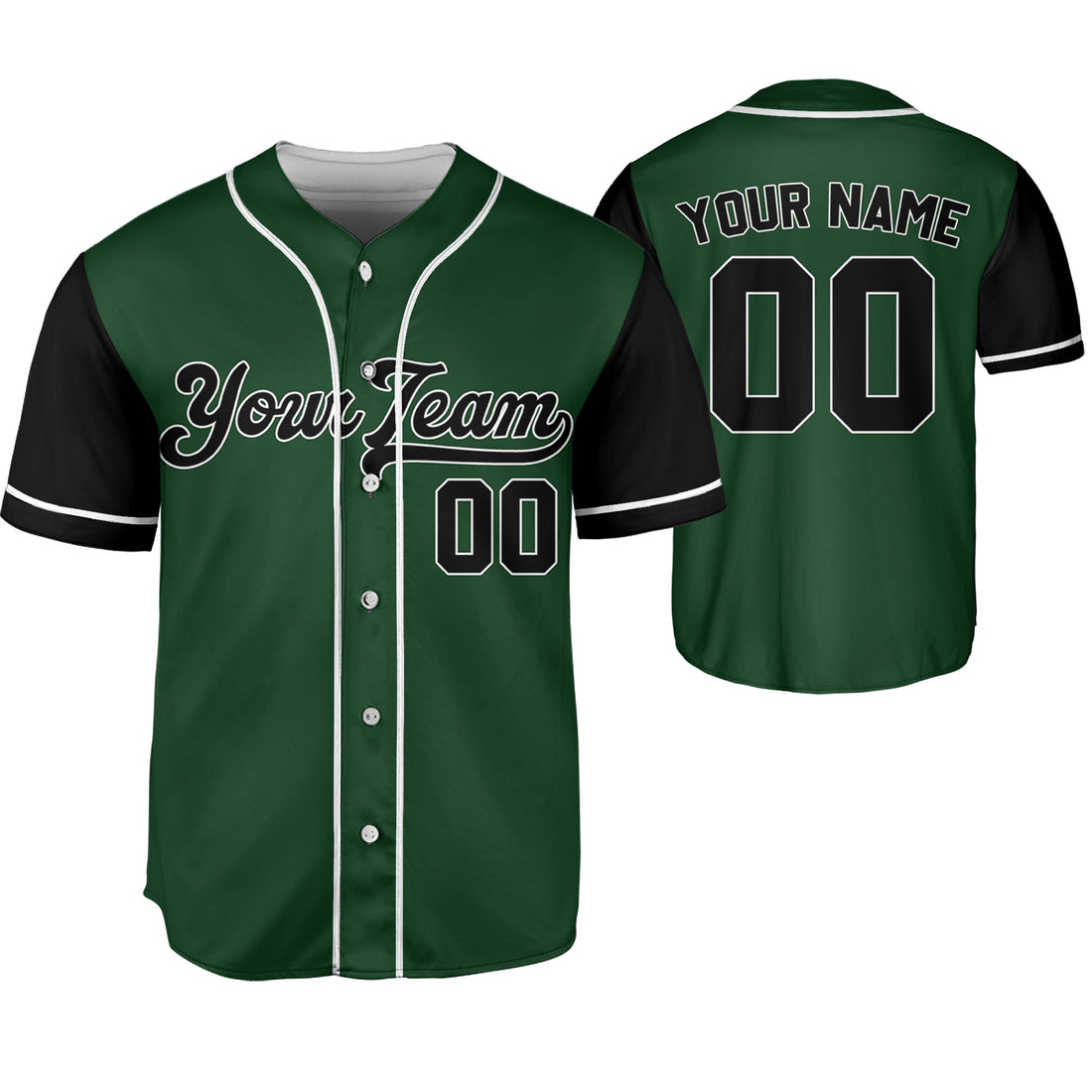 Personalize-Team-Name-Baseball-Sport-Awesome-Green-Black