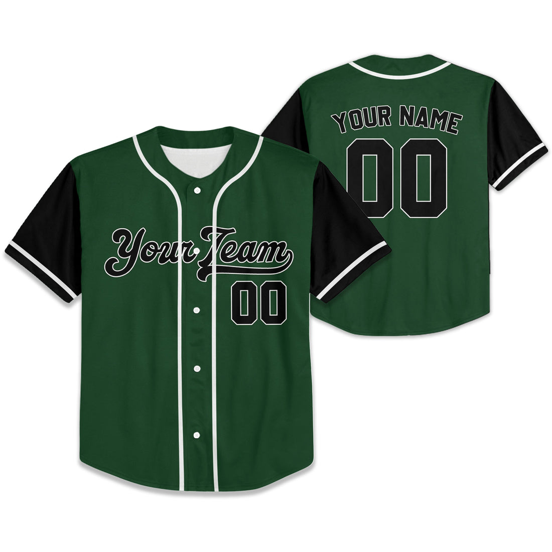 Personalize-Team-Name-Baseball-Sport-Awesome-Green-Black
