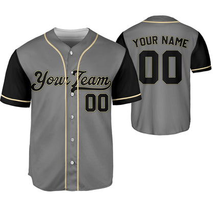 Personalize-Team-Name-Baseball-Sport-Awesome-Grey-Black