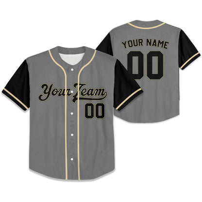 Personalize-Team-Name-Baseball-Sport-Awesome-Grey-Black
