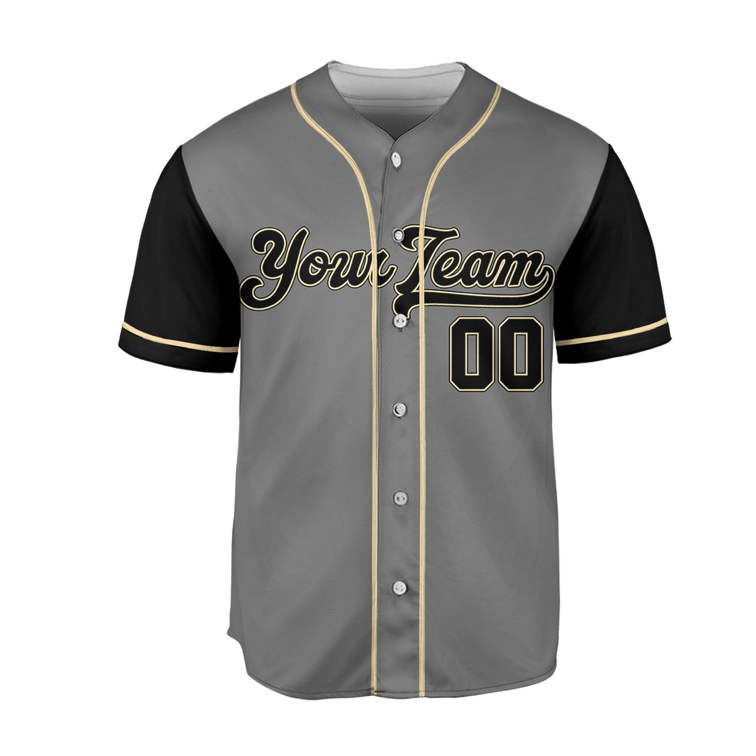 Personalize-Team-Name-Baseball-Sport-Awesome-Grey-Black