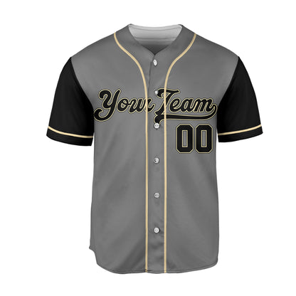 Personalize-Team-Name-Baseball-Sport-Awesome-Grey-Black