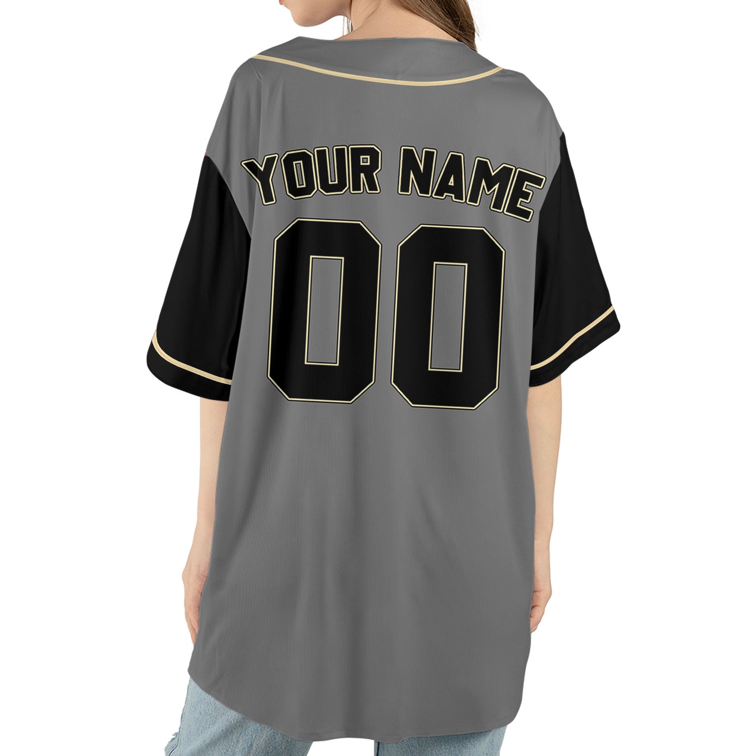 Personalize-Team-Name-Baseball-Sport-Awesome-Grey-Black
