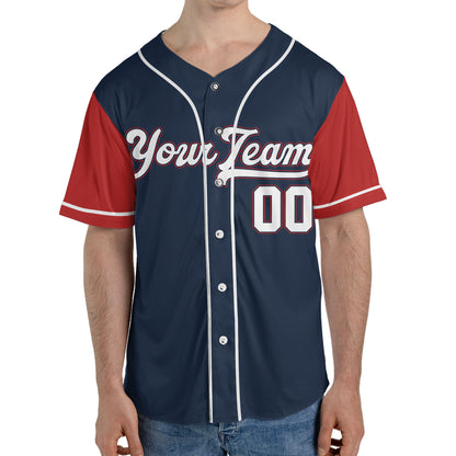 Personalize-Team-Name-Baseball-Sport-Awesome-Navy-Red