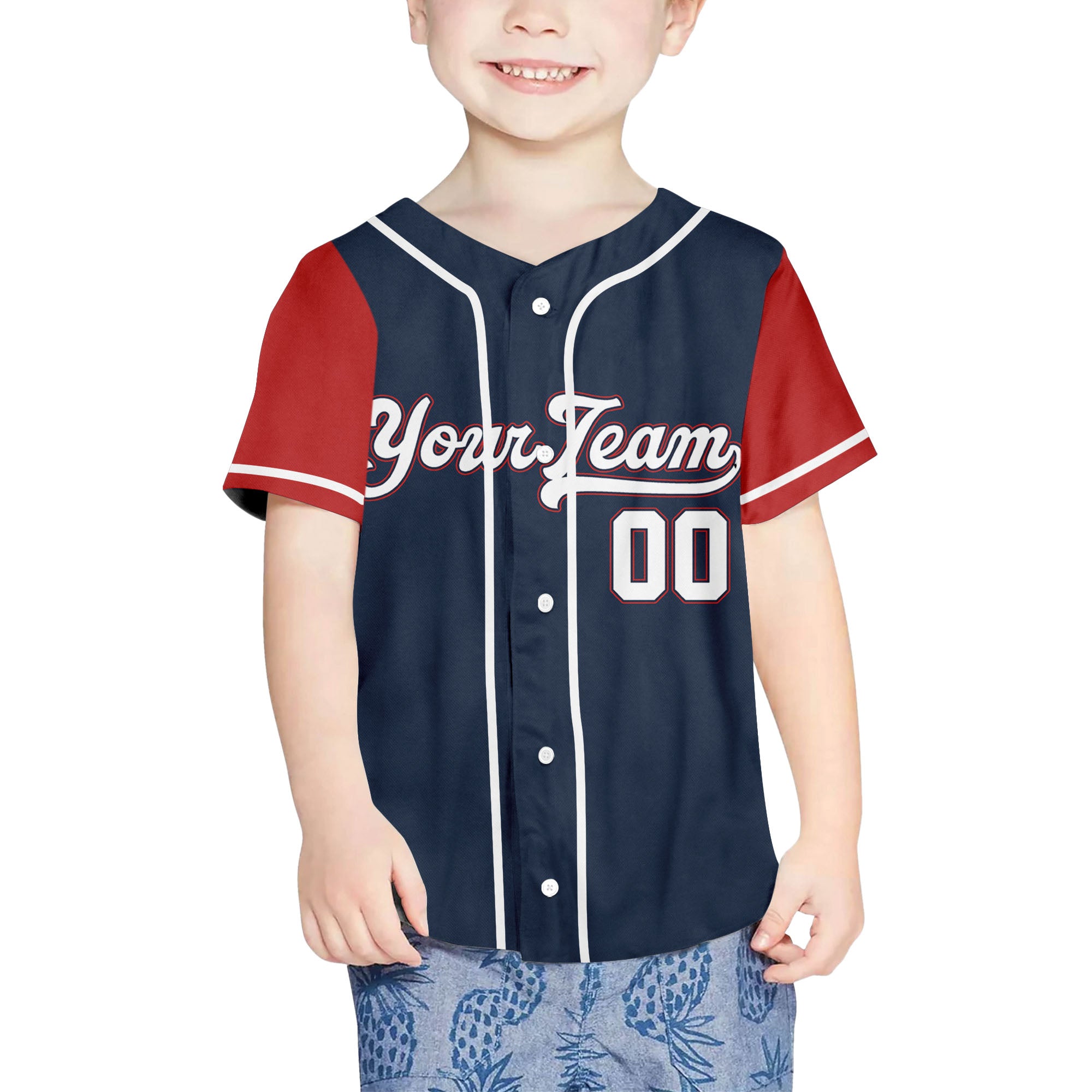 Personalize-Team-Name-Baseball-Sport-Awesome-Navy-Red