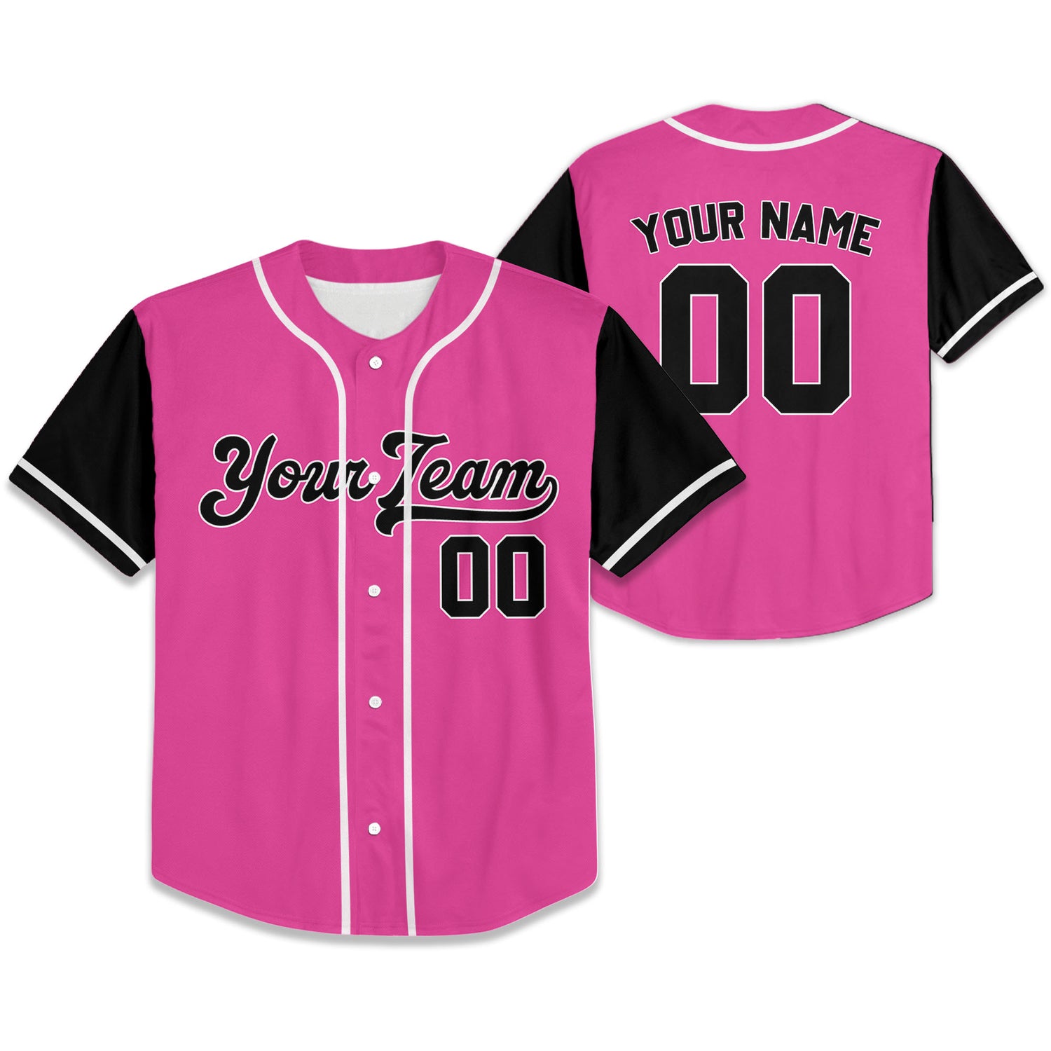 Personalize-Team-Name-Baseball-Sport-Awesome-Pink-Black
