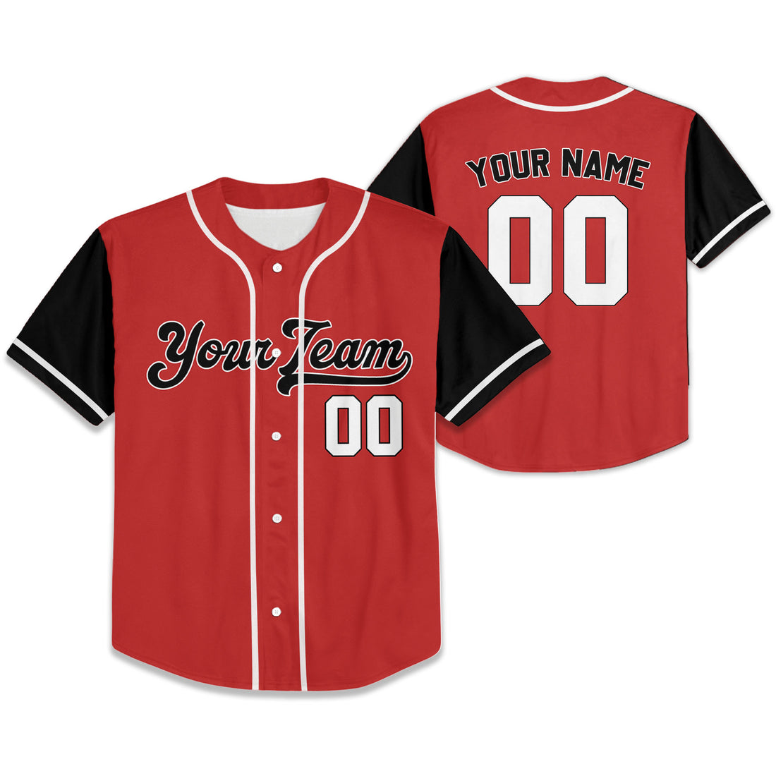 Personalize-Team-Name-Baseball-Sport-Awesome-Red-Black