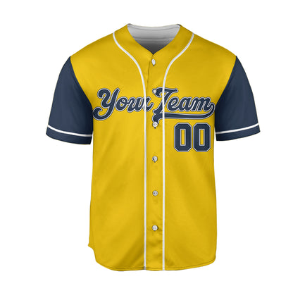 Personalize-Team-Name-Baseball-Sport-Awesome-Yellow-Navy