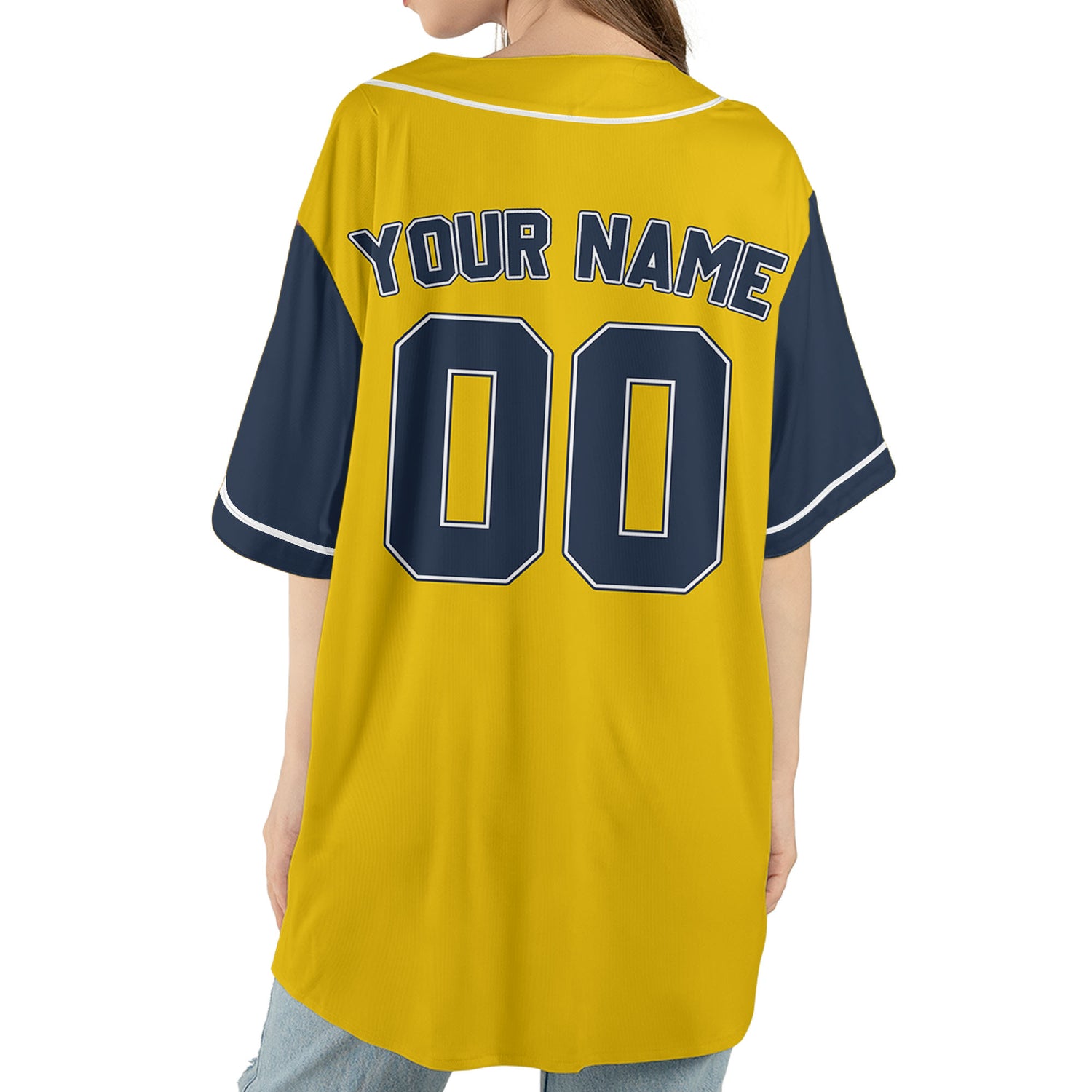 Personalize-Team-Name-Baseball-Sport-Awesome-Yellow-Navy