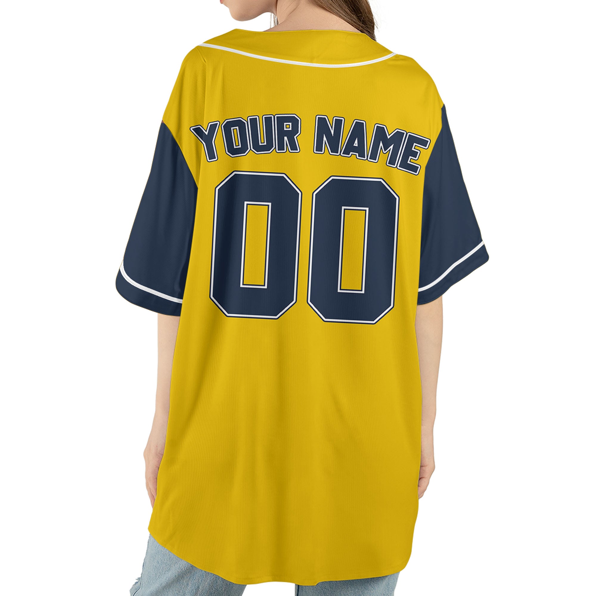 Personalize-Team-Name-Baseball-Sport-Awesome-Yellow-Navy