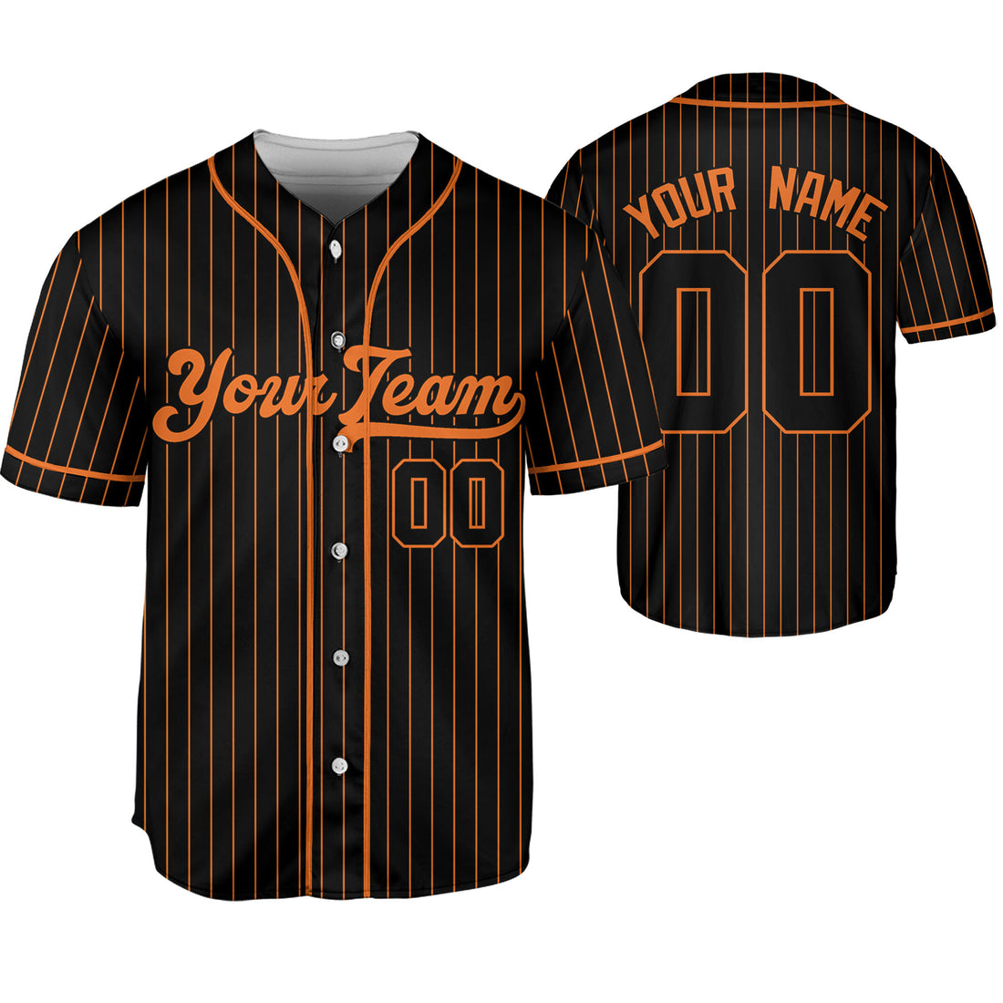 Personalize-Team-Name-Baseball-Striped-Style-Black-Orange