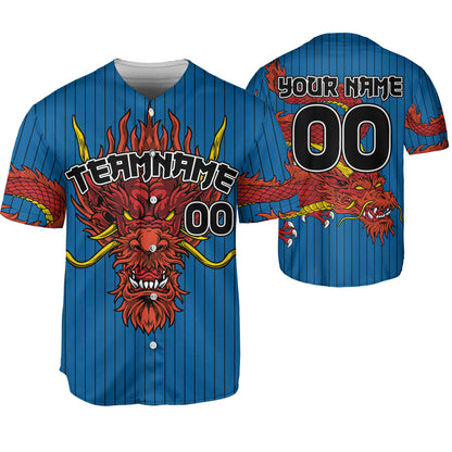 Personalize-Team-Name-Devilish-Dragon-Striped-Blue-Color-Baseball-Jersey