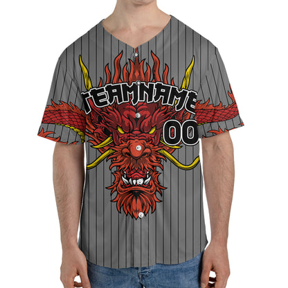Personalize-Team-Name-Devilish-Dragon-Striped-Grey-Color-Baseball-Jersey