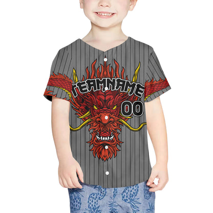 Personalize-Team-Name-Devilish-Dragon-Striped-Grey-Color-Baseball-Jersey