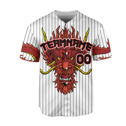 Personalize-Team-Name-Devilish-Dragon-Striped-White-Color-Baseball-Jersey