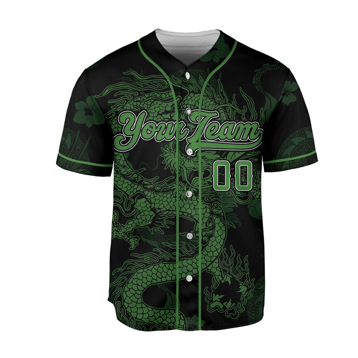 Personalize-Team-Name-Dragon-Texture-Art-Green