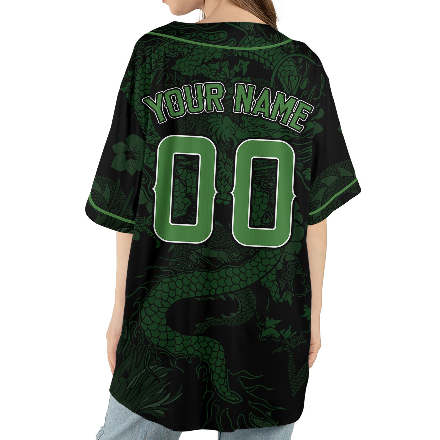 Personalize-Team-Name-Dragon-Texture-Art-Green