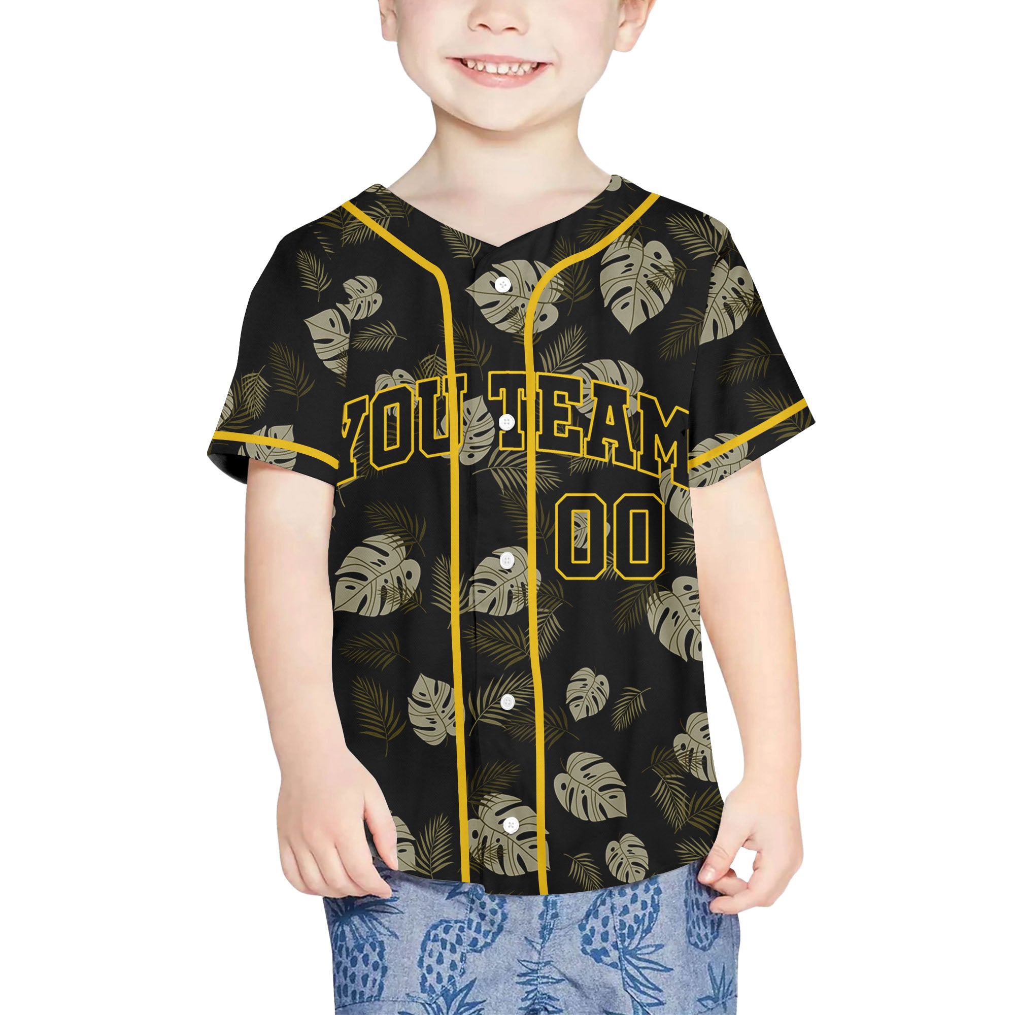 Personalize-Team-Name-Hawaii-Summer-Tropical-Awesome-Yellow