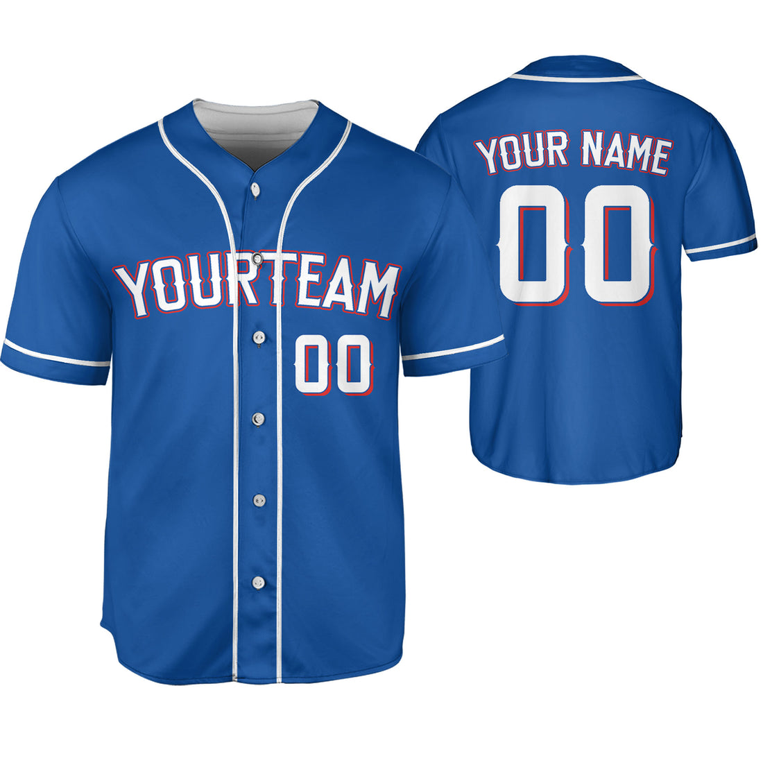 Custom Baseball Team Name Number So Cool Blue