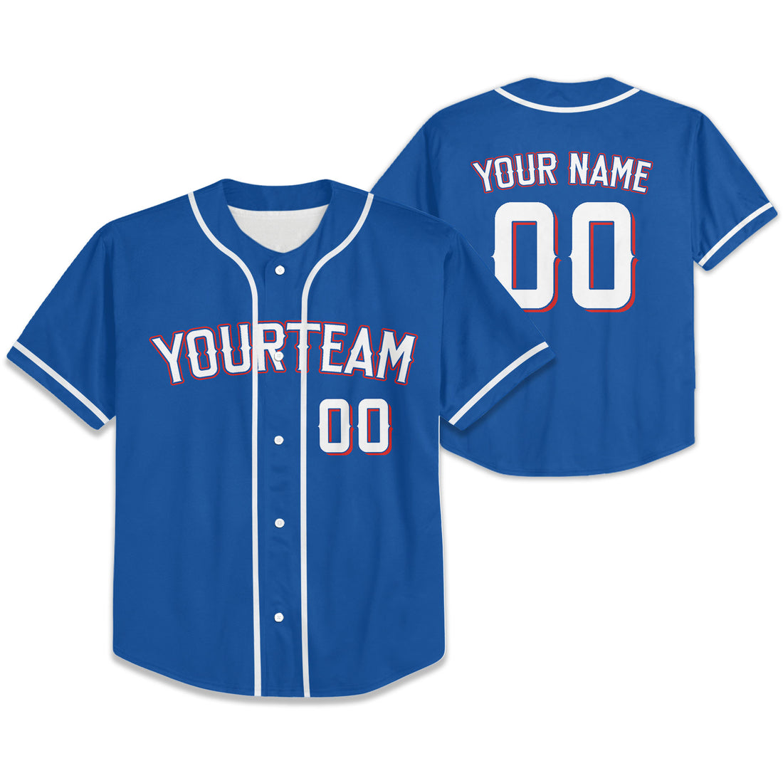 Custom Baseball Team Name Number So Cool Blue
