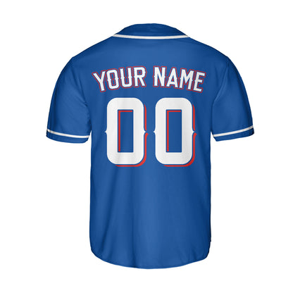 Custom Baseball Team Name Number So Cool Blue