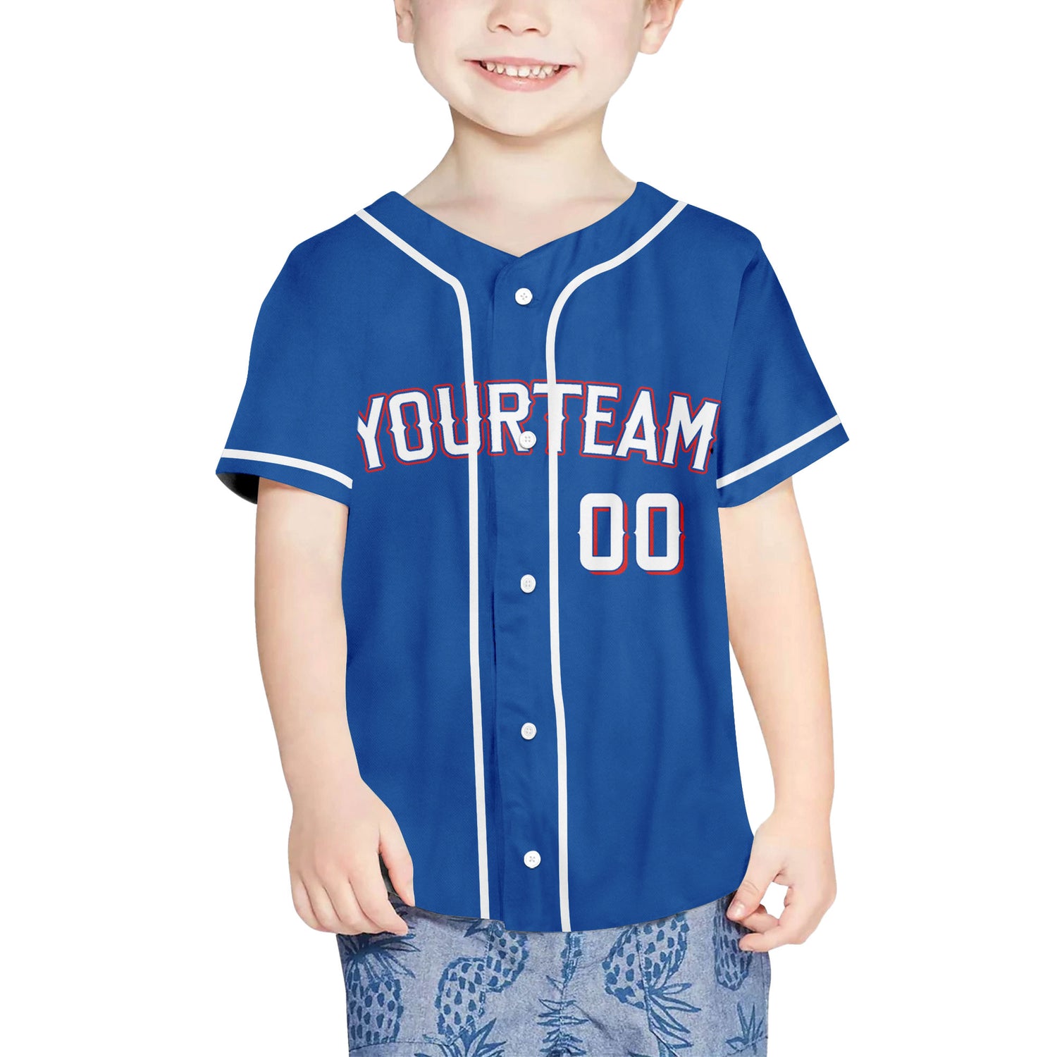 Custom Baseball Team Name Number So Cool Blue