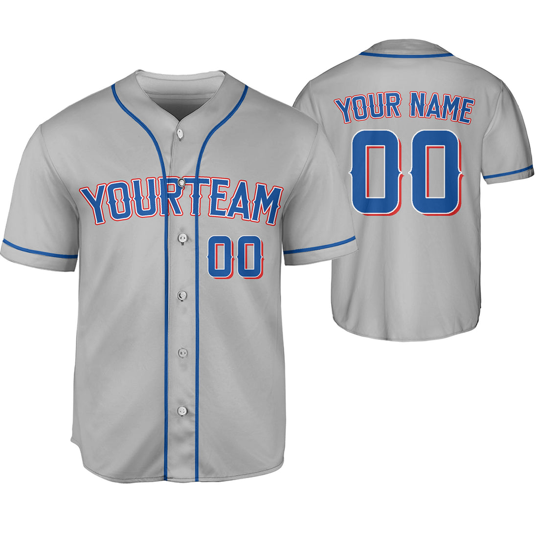 Custom Baseball Team Name Number So Cool Grey