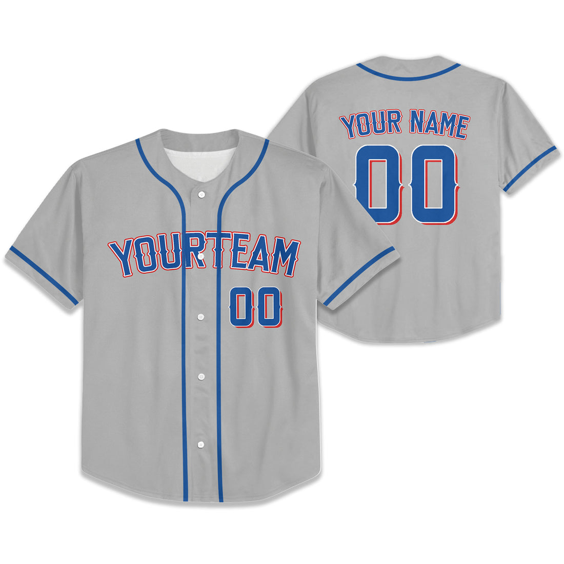 Custom Baseball Team Name Number So Cool Grey
