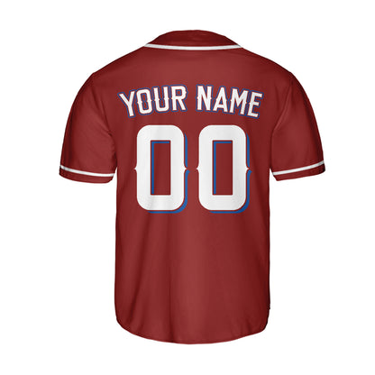 Custom Baseball Team Name Number So Cool Maroon