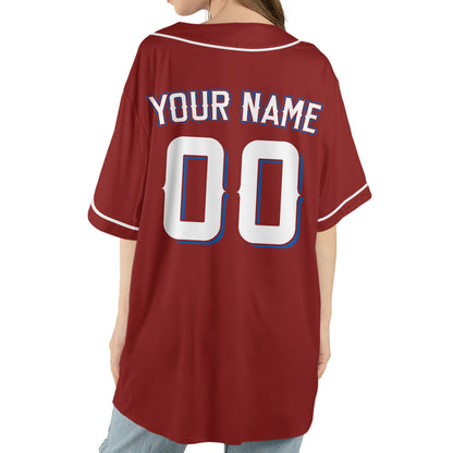 Custom Baseball Team Name Number So Cool Maroon