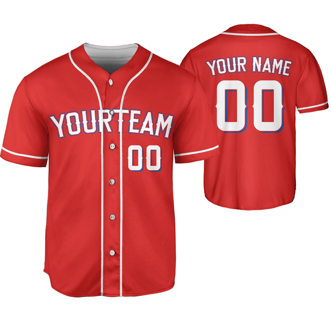 Custom Baseball Team Name Number So Cool Red