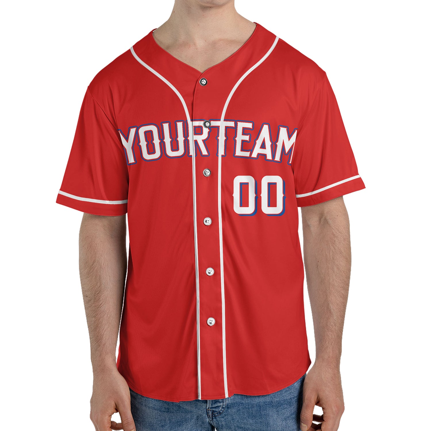 Custom Baseball Team Name Number So Cool Red
