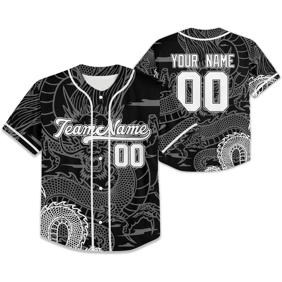 Personalize-Team-Name-Sky-Dragon-Black-Baseball-Jersey