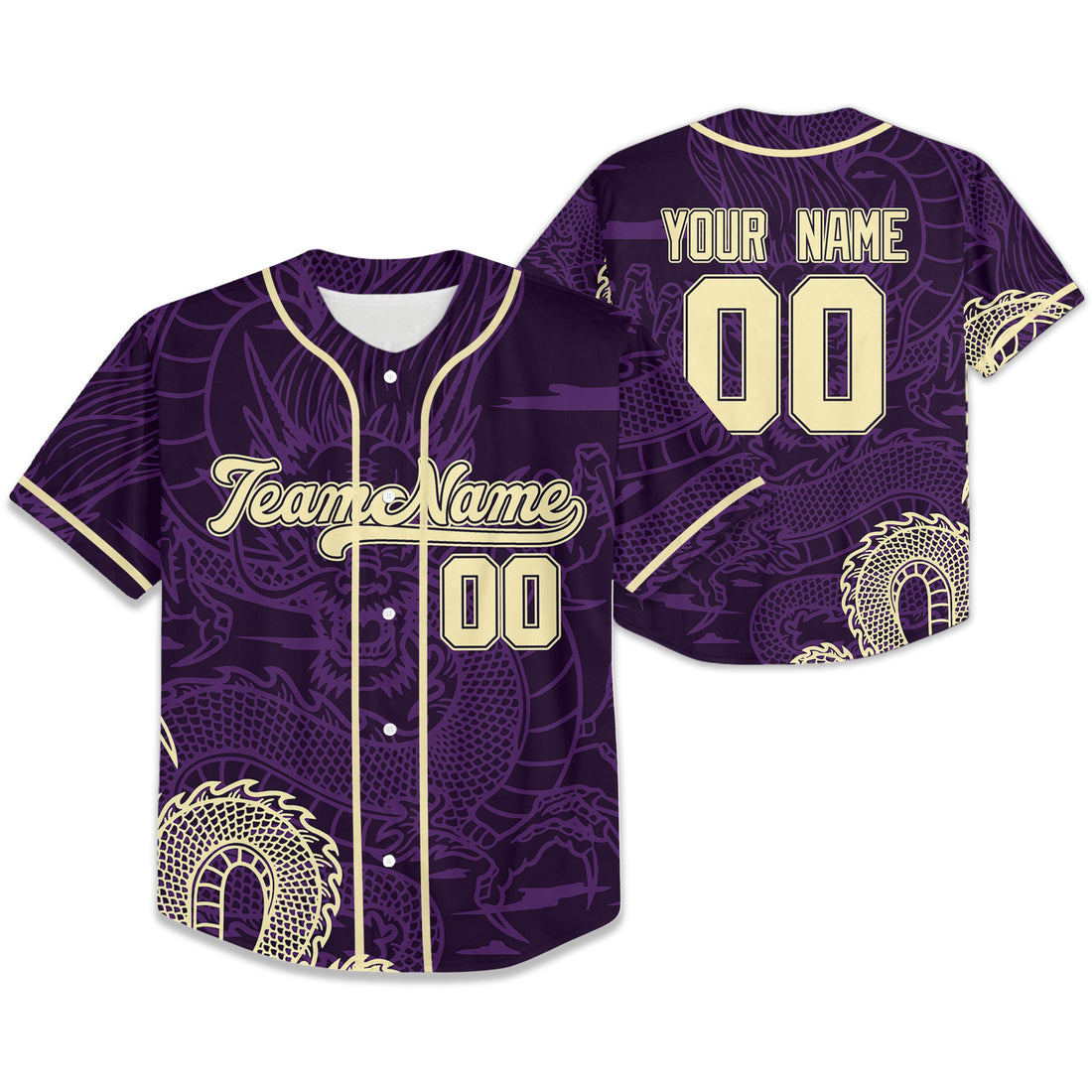 Personalize-Team-Name-Sky-Dragon-Purple-Baseball-Jersey
