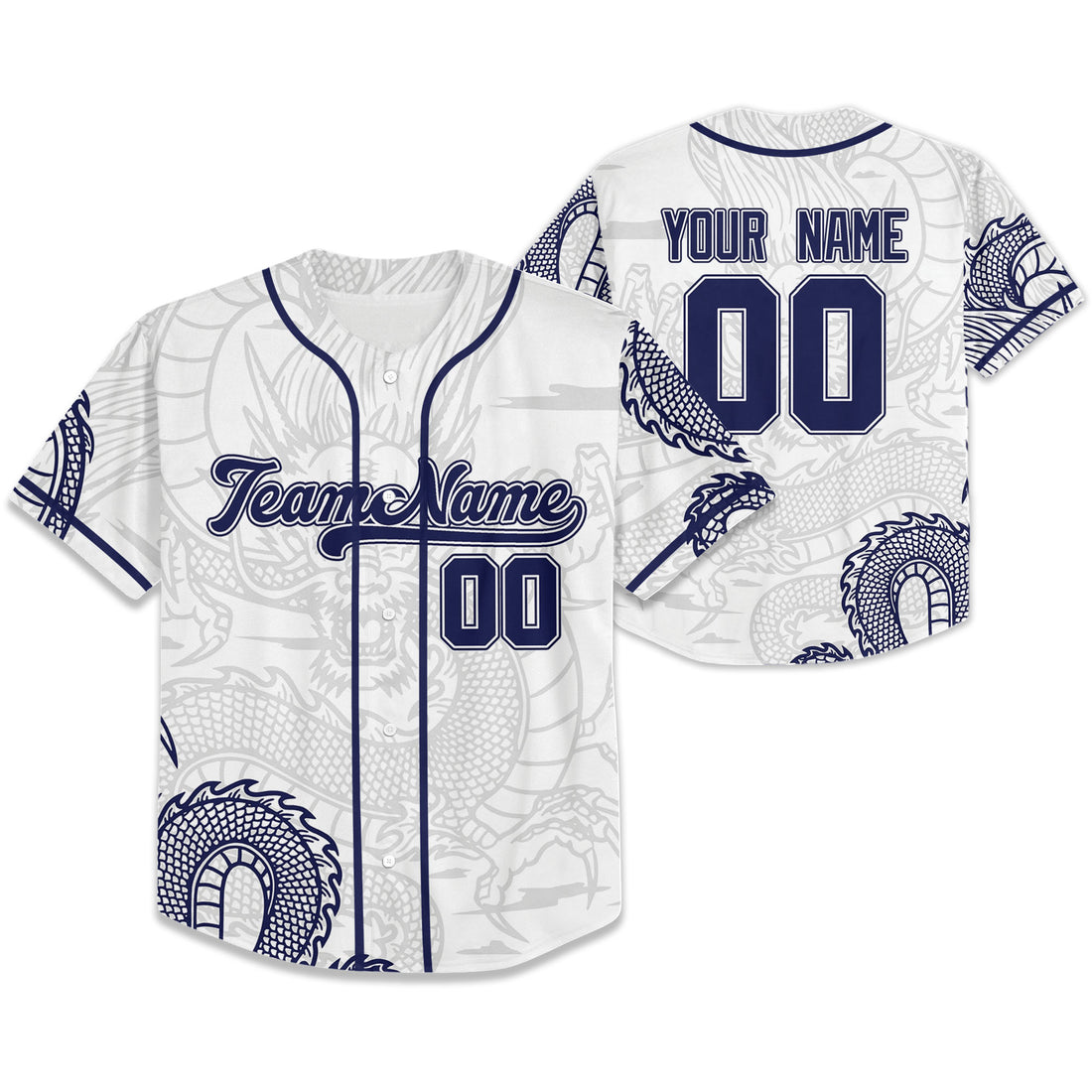 Personalize-Team-Name-Sky-Dragon-White-Baseball-Jersey