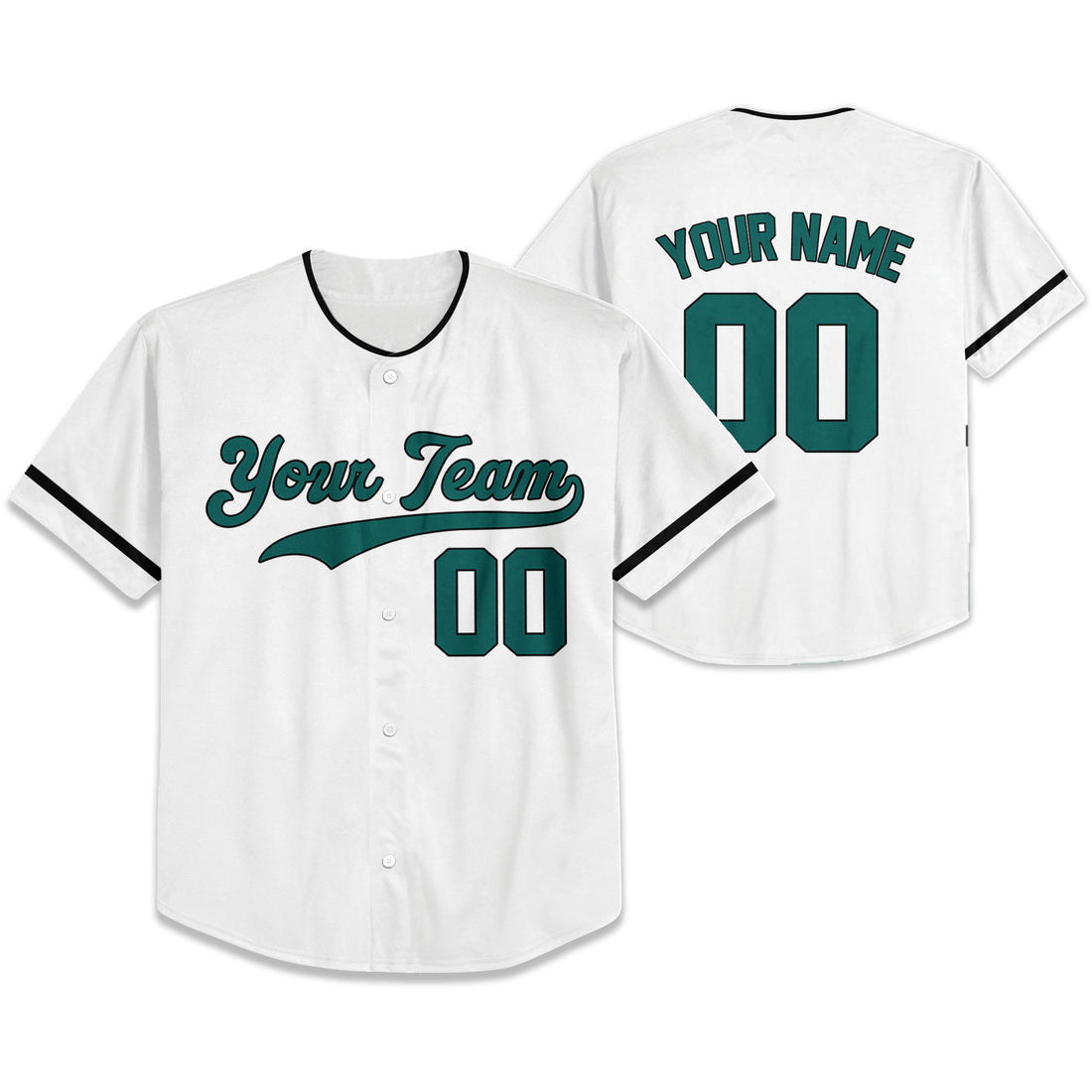 Personalize-Team-Name-White-Green