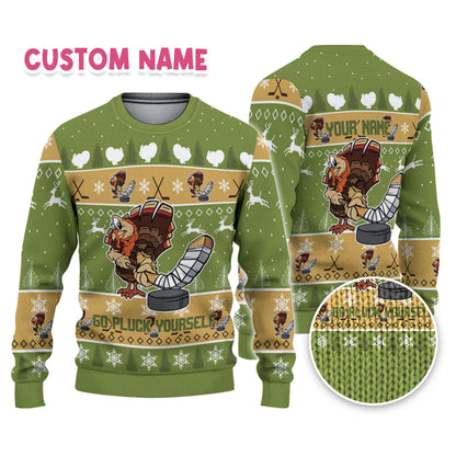 personalize-ugly-thanksgiving-turkey-player-hockey-sport-green-nda29-4000