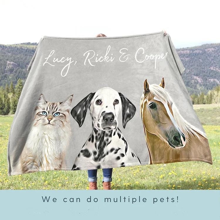 Personalized Pet Photo Blanket, Custom Dog Blankets, Customized Photo Throws,Minky Blanket Gifts, Pet Lover Gifts, Custom Cat Face Blankets 1818539653