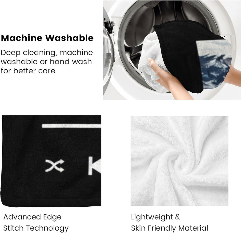 Personalized Spotify Music Blanket with Your Photo & Favorite Song – Perfect Gift Blanket for Couples, Boyfriend, Girlfriend, Mom, Birthday 1806521672