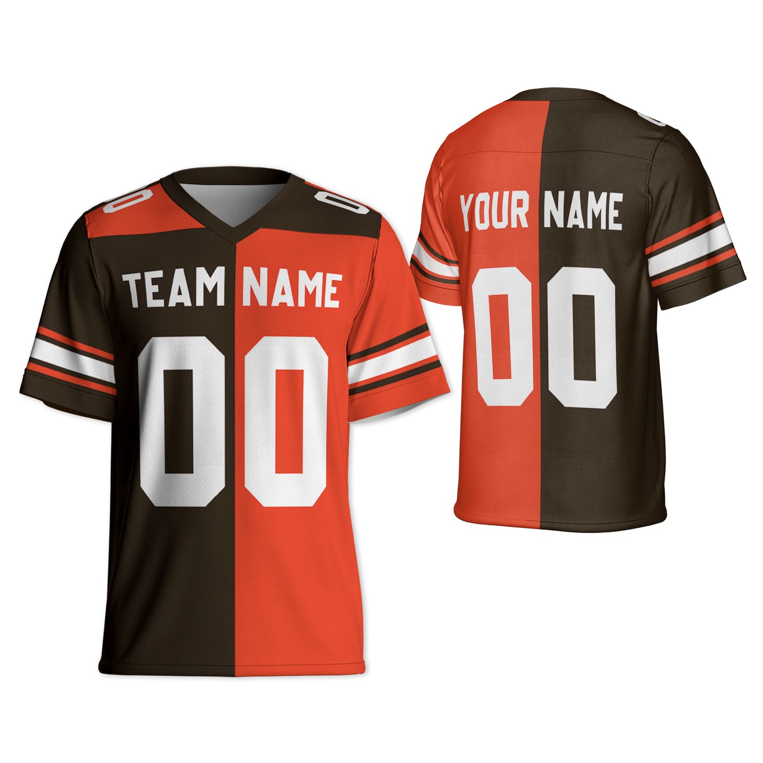 Personalized-Brownos-Jersey-Football-Half-n-Half