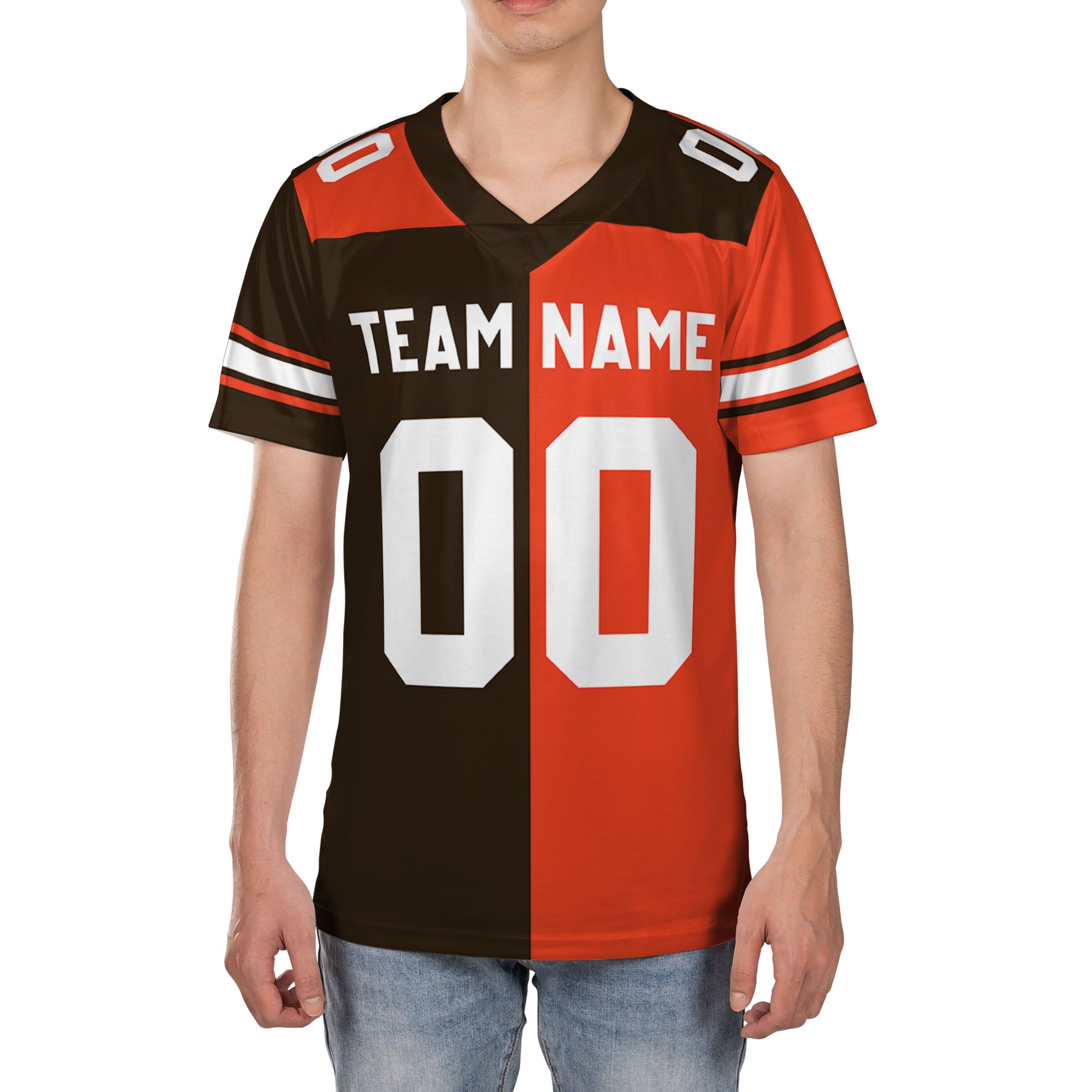 Personalized-Brownos-Jersey-Football-Half-n-Half