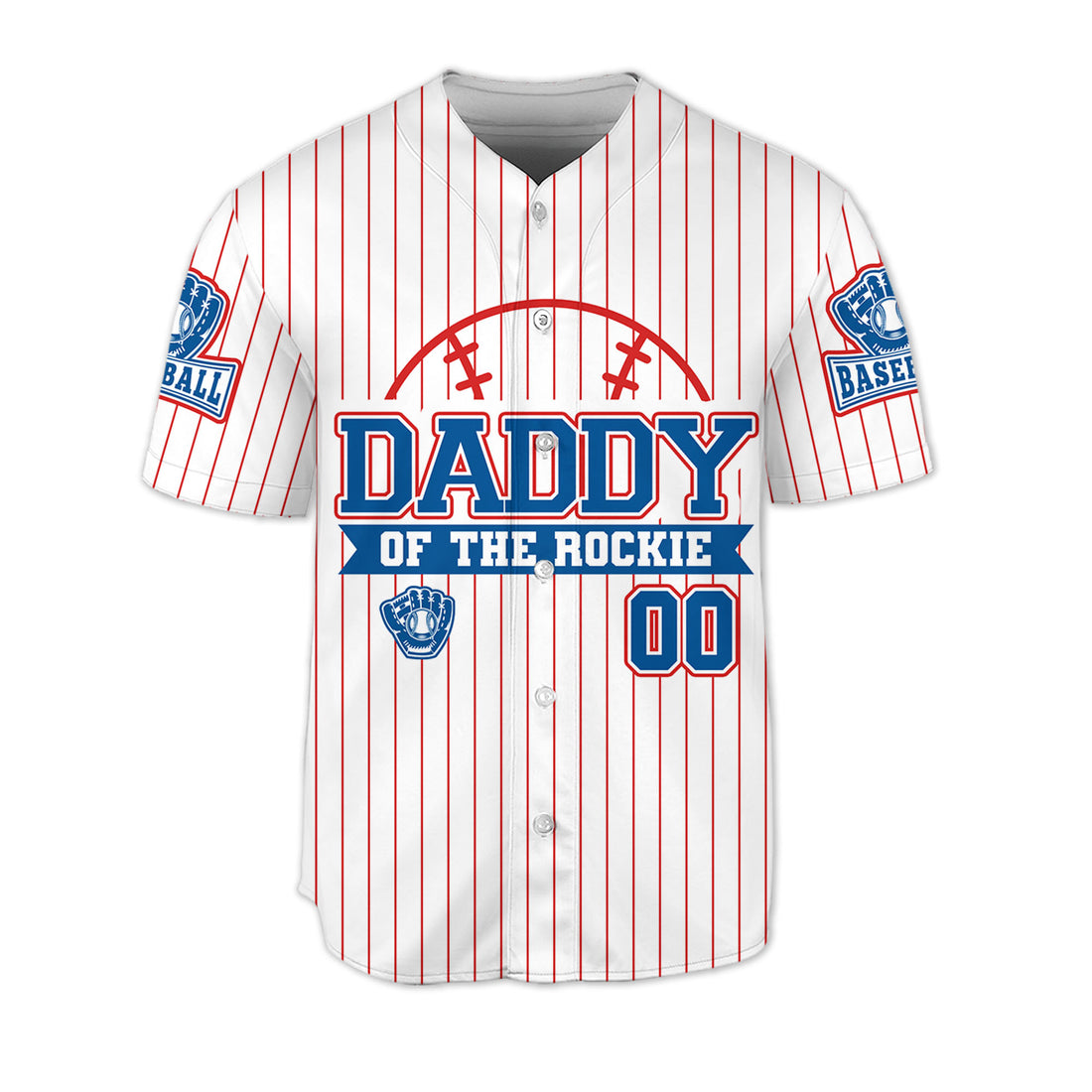 Personalized-Daddy-Of-The-Rockie-Red-Striped