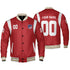 Personalized Famous S49 PS Red and White Varsity I2