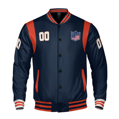 Personalized Famous Team CB Black and Orange Varsity I2