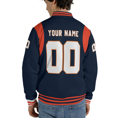 Personalized Famous Team CB Black and Orange Varsity I2