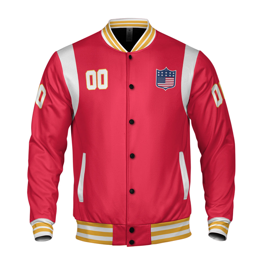 Personalized Famous Team KC Red and Yellow Varsity I2