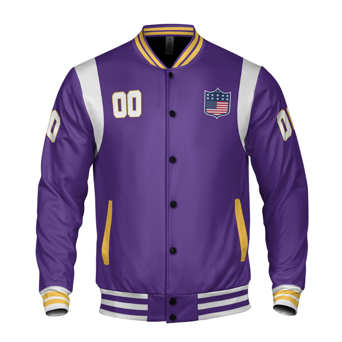 Personalized Famous Team MV Purple and White Varsity I2
