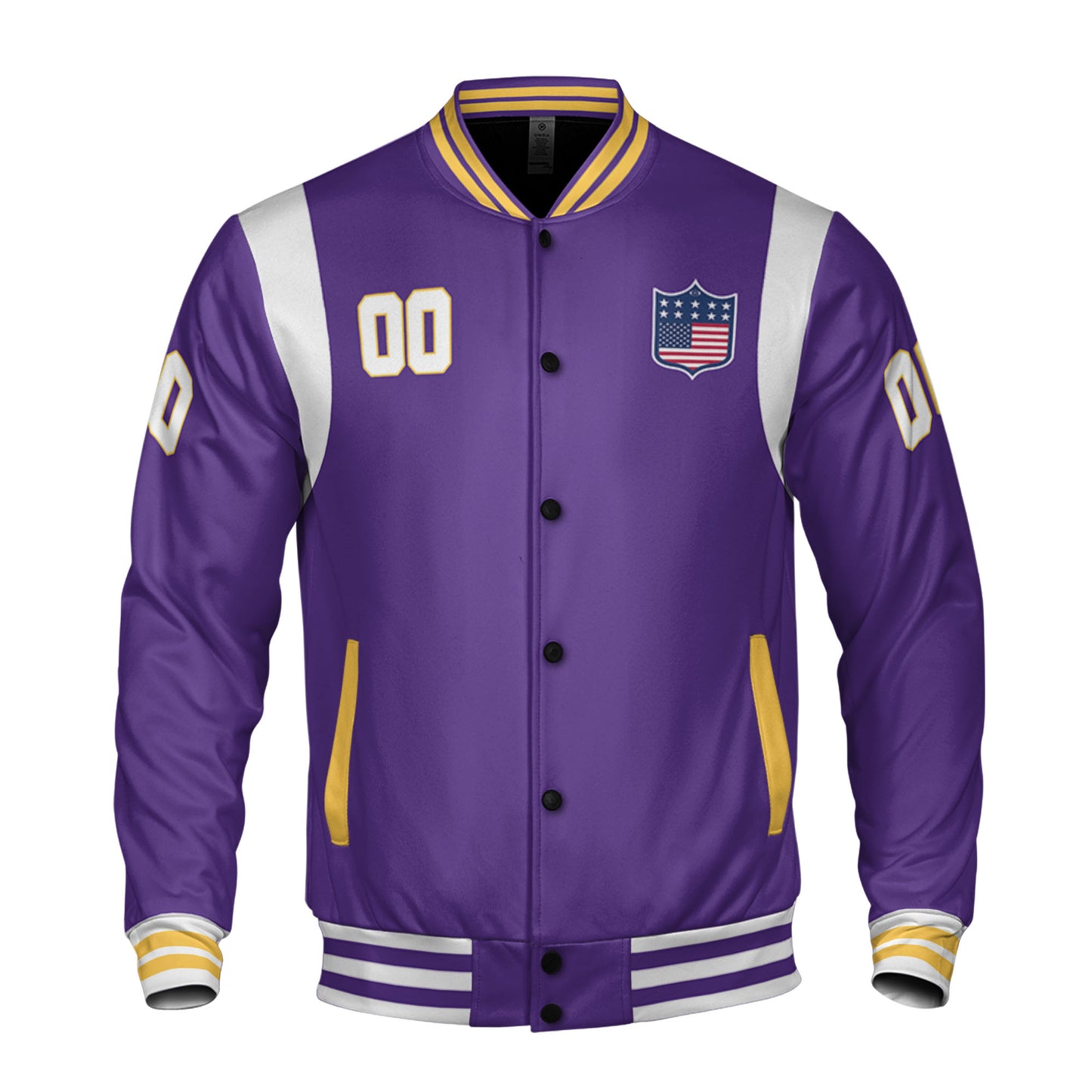 Personalized Famous Team MV Purple and White Varsity I2